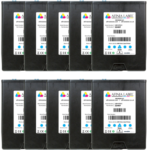 Afinia L801 Cyan Tintenkartuschen 10er Set